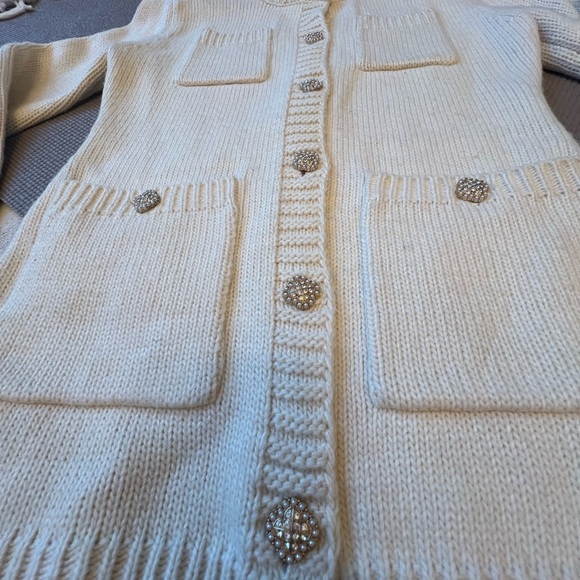 Zara Off-White Button-Up Cardigan - Picture 3 of 8